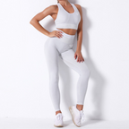 Stripe Leggings & Bra Set