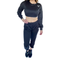 Ribbed Suit - Black
