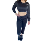 Ribbed Suit - Black